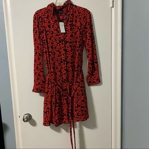 Banana Republic Heart Print Shirt Dress- Size 2